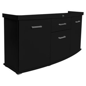 Szafka pod Akwarium profilowane Solid 160x60x75cm CZARNA