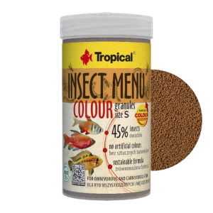 TROPICAL Pokarm dla Ryb INSECT MENU COLOUR GRANULES SIZE S 100ML/54G 64063