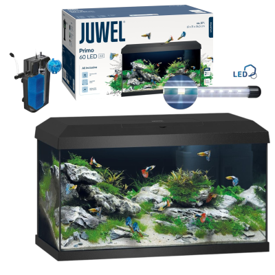 Juwel Primo 60l 2.0 Kompletny Zestaw Akwarium Czarne 61x31x37cm