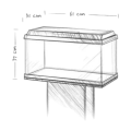 Juwel Primo 60l 2.0 Kompletny Zestaw Akwarium Czarne 61x31x37cm