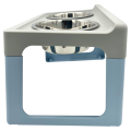 MP BERGAMO Miski ALZACIOTOLE LIFTER Na Stojaku Dla Psa Kota 2x2L LIGHT BLUE NIEBIESKIE