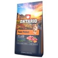 ONTARIO PUPPY MEDIUM LAMB&BROWN RICE 6,5KG Karma dla Szczeniąt Średnich Ras z Jagnięciną i Ryżem Brązowym
