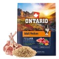 ONTARIO ADULT MEDIUM LAMB&BROWN RICE 2,25KG Karma dla Dorosłych Psów Średnich Ras z Jagnięciną i Ryżem Brązowym