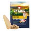 ONTARIO ADULT MINI FISH&BROWN RICE 2,25KG Karma dla Dorosłych Psów Małych Ras z Białą Rybą i Ryżem Brązowym