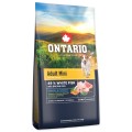 ONTARIO ADULT MINI FISH&BROWN RICE 6,5KG Karma dla Dorosłych Psów Małych Ras z Białą Rybą i Ryżem Brązowym