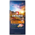 ONTARIO ADULT MEDIUM FISH&BROWN RICE 12KG Karma dla Dorosłych Psów Średnich Ras z Białą Rybą i Ryżem Brązowym