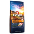 ONTARIO ADULT MEDIUM FISH&BROWN RICE 12KG Karma dla Dorosłych Psów Średnich Ras z Białą Rybą i Ryżem Brązowym