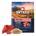 ONTARIO ADULT LARGE BEEF&BROWN RICE 2,25KG Karma dla Dorosłych Psów Dużych Ras z Wołowiną i Ryżem Brązowym