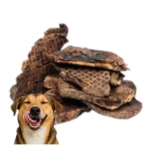 ideaPet Naturalny Przysmak Gryzak dla Psa Płuca Wołowe 250g