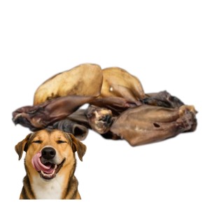 ideaPet Naturalny Przysmak Gryzak dla Psa Ucho Wołowe 10szt.