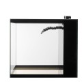 AQUAEL GLOSSY Marine 60 Akwarium Morskie Czarne 170L 60x58x50cm Zestaw Akwarium + SZAFKA