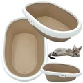 Kuweta Dla Kota Z Ramką Toaleta MINOU MINI 43cm Beżowa Moccacino