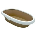 Kuweta Dla Kota Z Ramką Toaleta Duża MINOU LARGE 58cm Beżowa Moccacino