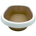 Kuweta Dla Kota Z Ramką Toaleta Duża MINOU LARGE 58cm Beżowa Moccacino