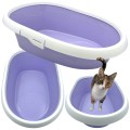 Kuweta Dla Kota Z Ramką Toaleta Duża MINOU LARGE 58cm Lilia Fiolet