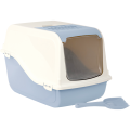 Kuweta Dla Kota Kryta Duża 57cm ARIEL + Filtr + Łopatka Biało Błękitna Ice Blue