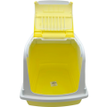 Kuweta Dla Kota Kryta Duża 57cm ARIEL + Filtr + Łopatka Biało Żółty Cytrynowy