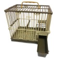 Klatka Transportowa Transporter dla Kanarków Cardellina Beżowa 21,5×15,5x20cm
