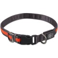 DF Nylonowa Solidna Obroża Podświetlana LED dla Psa S/M 35-50cm 19mm POMARAŃCZOWA