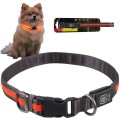 DF Nylonowa Solidna Obroża Podświetlana LED dla Psa S/M 35-50cm 19mm POMARAŃCZOWA