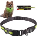 DF Nylonowa Solidna Obroża Podświetlana LED dla Psa S/M 35-50cm 19mm ZIELONA