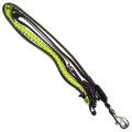 DF Nylonowa Solidna Smycz Podświetlana LED z Amortyzatorem do Biegania dla Psa 180-250cm 25mm ZIELONA