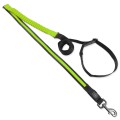 DF Nylonowa Solidna Smycz Podświetlana LED z Amortyzatorem do Biegania dla Psa 180-250cm 25mm ZIELONA