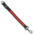 DF Nylonowa Solidna Smycz Podświetlana LED Przedłużka do Smyczy dla Psa 39cm 25mm POMARAŃCZOWA