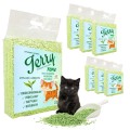 Jerry TOFU Ekologiczny Zbrylający Żwirek Żwir dla Kota Wydajny ZIELONA HERBATA PAKIET 6x2,5kg