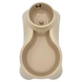 ZESTAW Dyspenser Dozownik Podajnik do KARMY + Poidło do Wody dla Zwierząt Psa Kota 2x3,8l BEŻ