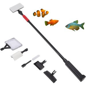 Jeneca AS-60 Zestaw Do Czyszczenia Akwarium 7w1 CZYŚCIK SIATKA SKROBAK 65-100cm