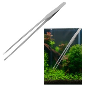 JENECA SZCZYPCE METALOWE PROSTE DO AKWARIUM PINCETA, PĘSETA 37CM