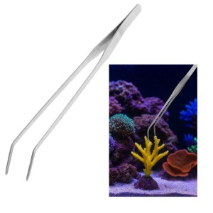 JENECA SZCZYPCE METALOWE ZAGIĘTE DO AKWARIUM PINCETA, PĘSETA 37CM