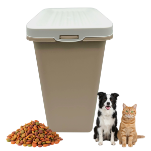 MP Bergamo Pojemnik na Suchą Karmę Żwirek Kota Psa BEŻOWY 50l