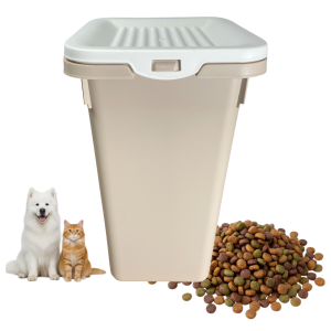 MP Bergamo Pojemnik na Suchą Karmę Żwirek Kota Psa BEŻOWY 5l