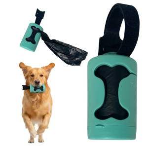 MP Bergamo Pojemnik Etui Dozownik na Kupoworki Woreczki Psie Odchody Niebieski + 20 Worków