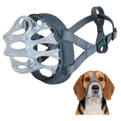 Baskerville Kaganiec INVISA Fizjologiczny Przezroczysty Plastyczny Basket Muzzle rozm. 3 Beagle Spaniel