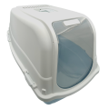 KUWETA Kryta Dla Kota Toaleta ROMEO MAXI z FILTREM 68x43x46,5cm Biało-Niebieska