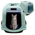 KUWETA Kryta Dla Kota Toaleta ROMEO MAXI z FILTREM 68x43x46,5cm ICE - BLUE