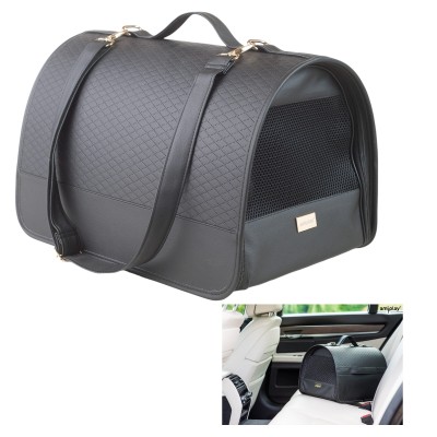 Amiplay Transporter dla Zwierząt TORBA New York Transportowa dla Psa Kota L 45x29x28cm Czarna