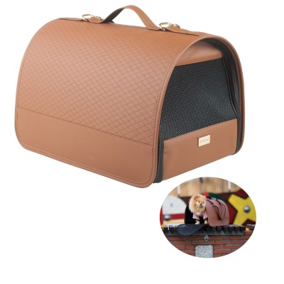 Amiplay Transporter dla Zwierząt TORBA New York Transportowa dla Psa Kota M 42x26x26cm Brązowa