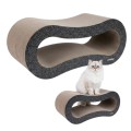 Amiplay Kartonowy Tekturowy Drapak dla Kota Vision Cairo CZARNY 56x25x23cm
