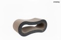 Amiplay Kartonowy Tekturowy Drapak dla Kota Vision Cairo CZARNY 56x25x23cm