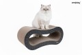 Amiplay Kartonowy Tekturowy Drapak dla Kota Vision Cairo CZARNY 56x25x23cm