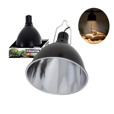 Aqua Nova KLOSZ OPRAWA Żarówki do Terrarium z Odbłyśnikiem 20cm do 250W