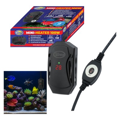 Aqua Nova Mini-Heater Precyzyjna Grzałka do Akwarium w Obudowie Nietłukąca 50W