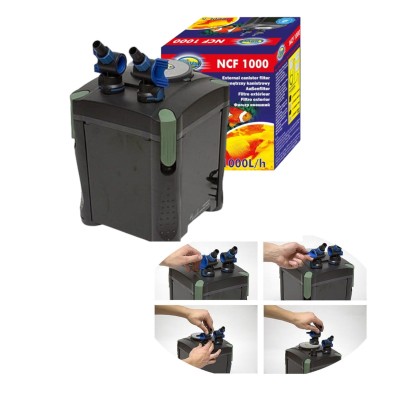 Filtr Kubełkowy Aqua Nova NCF-1000 Do Akwarium 200-300l
