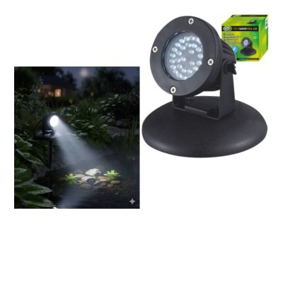 Aqua Nova Lampa Oświetlenie LED do Oczka Wodnego 2,2W z Czujnikiem Zmierzchu