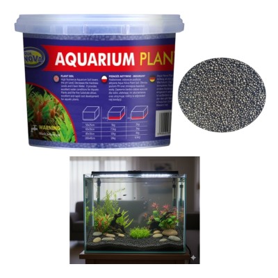 Aqua Nova Plant Soil Podłoże Aktywne do Akwarium Roślinnego 4kg 3L
