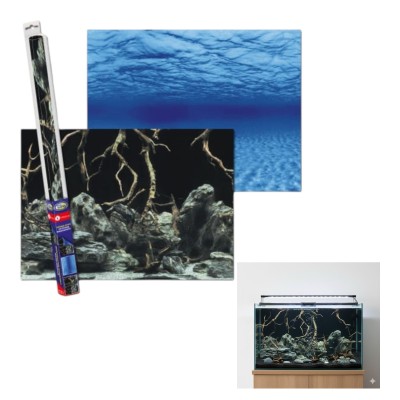 Aqua Nova Tło Dwustronne Do Akwarium Fototapeta Roots / Water L 100x50cm